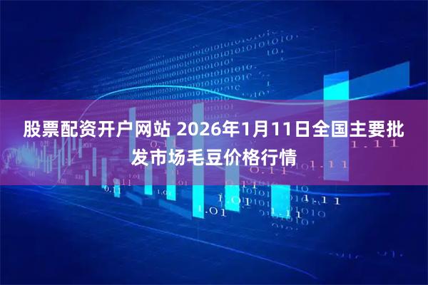 股票配资开户网站 2026年1月11日全国主要批发市场毛豆价格行情